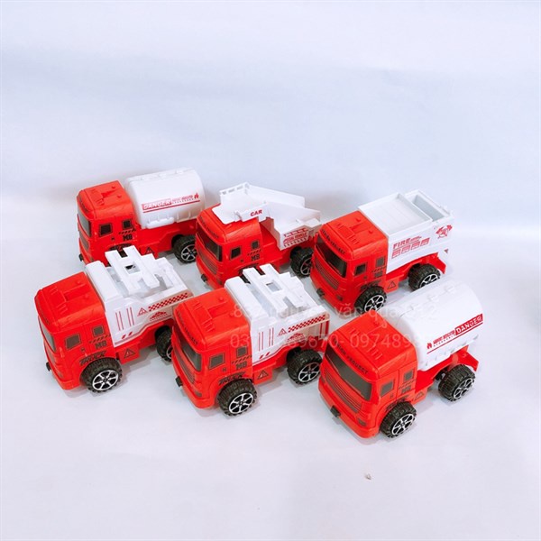 [Hàng cao cấp – Rẻ] Túi đồ chơi 6 xe cứu hỏa bánh trớn siêu đẹp cho bé 24 832-C17