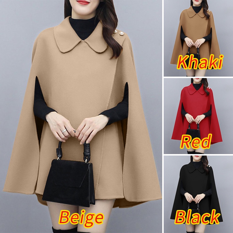 ☂❀๑Áo choàng ZANZEA form rộng màu trơn cổ mép lật thời trang mùa đông cho nữ | BigBuy360 - bigbuy360.vn