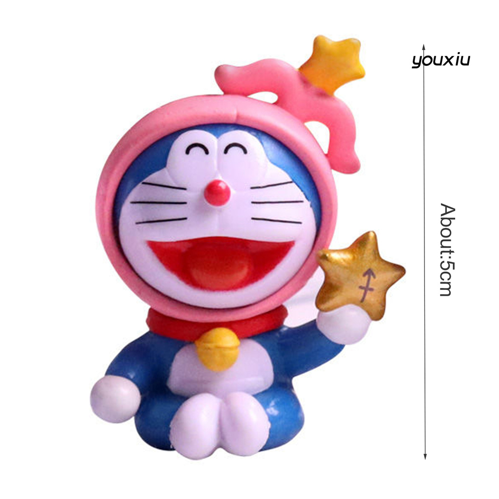 Set 12 Mô Hình Đồ Chơi Nhân Vật Hoạt Hình Doraemon