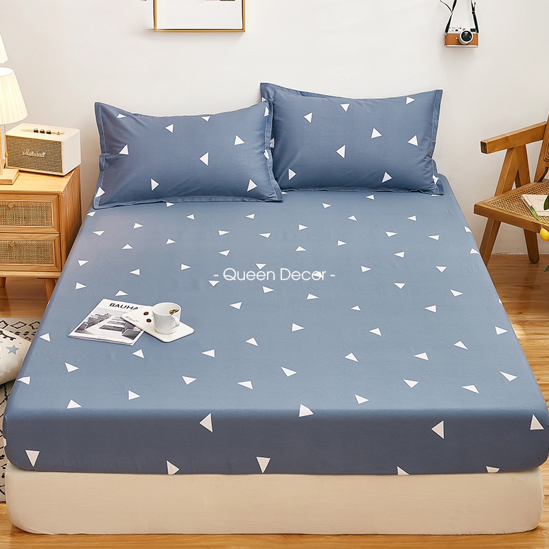 Ga Giường Cotton Poly, Drap Trải Nệm M2 M6 M8 Họa Tiết Dễ Thương (Miễn Phí Bo Chun) - Queen Decor | BigBuy360 - bigbuy360.vn