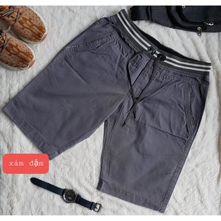 QUẦN SHORT KAKI LƯNG THUN