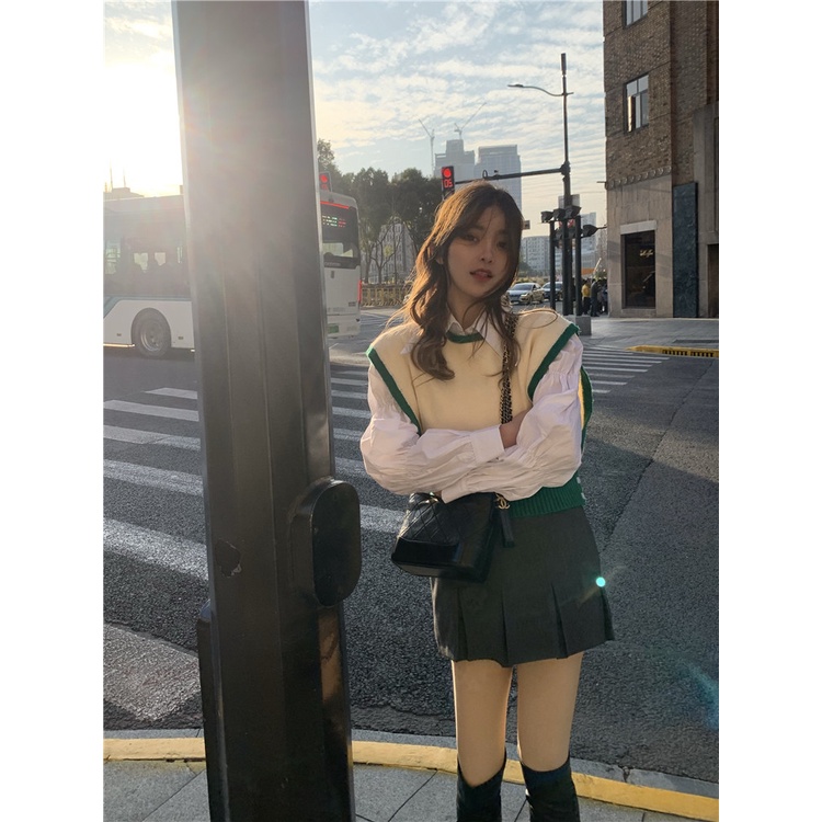 Áo Khoác Dệt Kim Không Tay Màu Sắc Thời Trang Cho Nữ | BigBuy360 - bigbuy360.vn