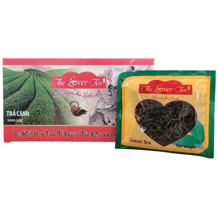 Hộp 10 gói TRÀ XANH kết hợp Tân Cương & Mộc Châu (6g/gói) - The Lover Tea