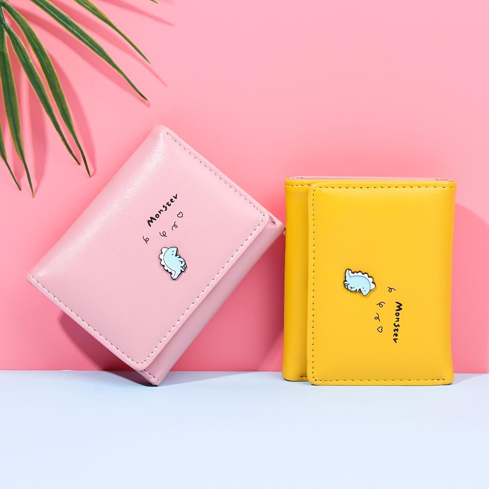 Ví Đựng Thẻ Hình Khủng Long Nhỏ Xinh Gấp Gọn Thời Trang Cho Nữ Giá Đỡ