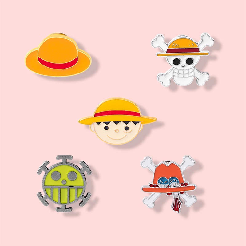 Ghim Cài Áo Hình Nhân Vật Trong One Piece☠1 Trâm Cài Áo Cosplay Nhân Vật Anime