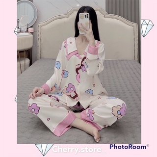 Bộ pyjama tay dài quần dài mango sam cao cấp.
