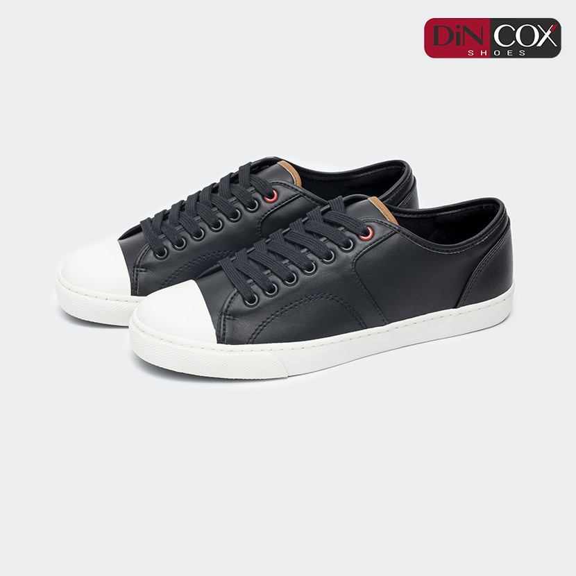 Giày Sneaker Da Nam DINCOX C11 Trẻ Trung, Năng Động Blackshiny