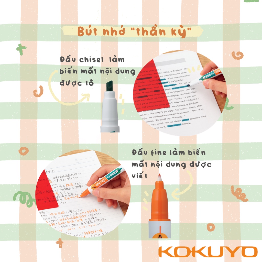 Bộ Dụng Cụ Giúp Ghi Nhớ Nhanh Kit Memoraztion Kokuyo