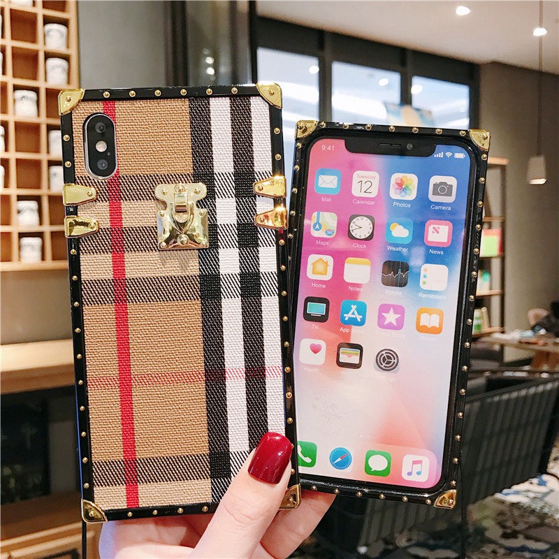 Ốp lưng dẻo phối họa tiết sọc ô vuông cho điện thoại OPPO A7 A5S A83 A57 A39 A3S A1K realme c2 RENO R9S | BigBuy360 - bigbuy360.vn