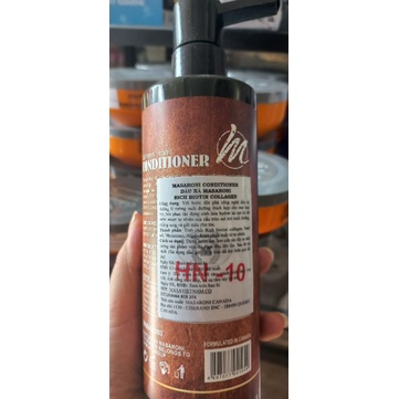 Cặp dầu gội cao cấp Rich Biotin Collagen Masaroni giàu Collagen 500ml x2