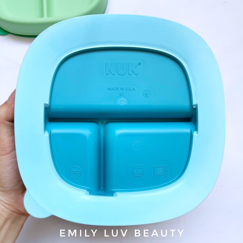 [Sản xuất tại Mỹ] Đĩa chia ngăn chống trượt NUK USA bộ 2 cái