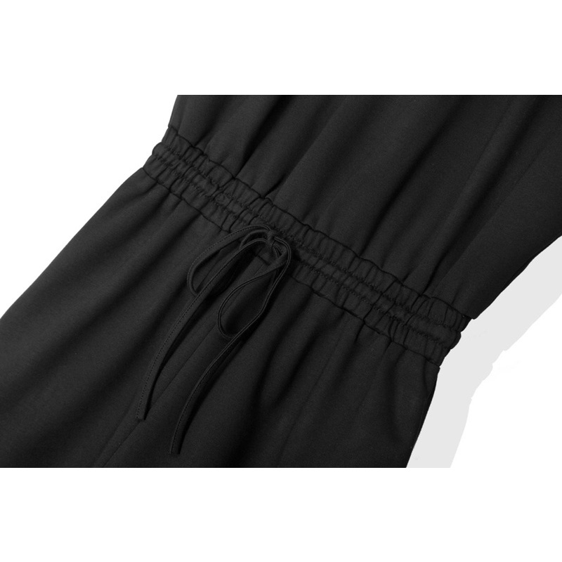 JUM030822-Jumpsuit đen xuất