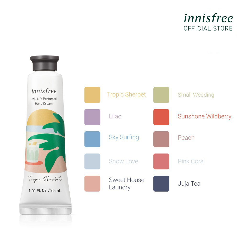 Kem dưỡng da tay hương nước hoa innisfree Jeju Life Perfumed Hand Cream 30ml