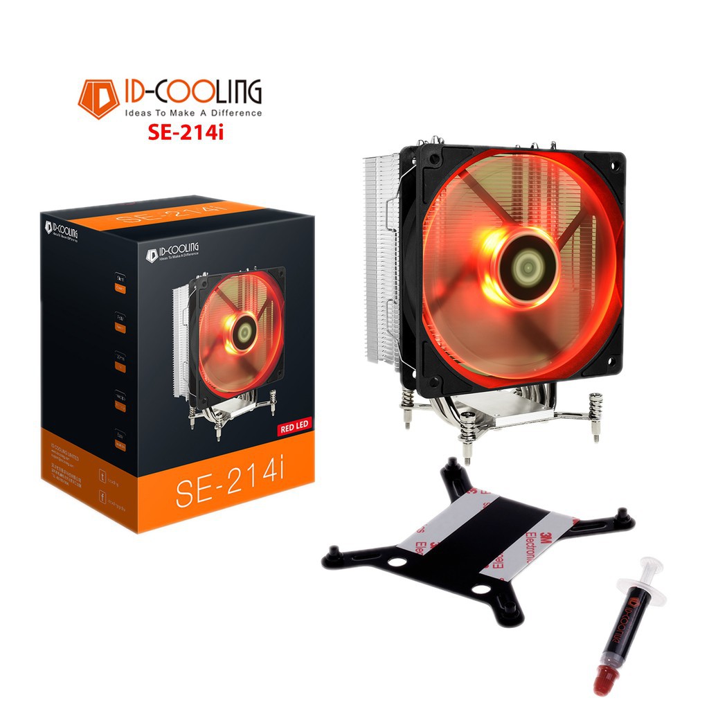 QUẠT - TẢN NHIỆT KHÍ CPU ID-COOLING SE-214i Led RGB Hỗ trợ socket 1151/1150/1155/1156/1200