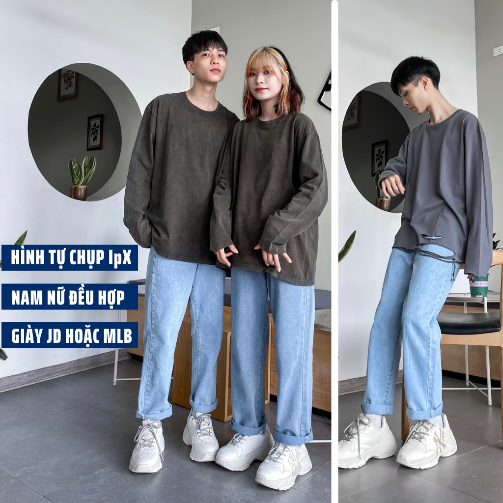 Quần Baggy Nam Jeans Ống Rộng Ống Suông Jeans Baggy XESINU