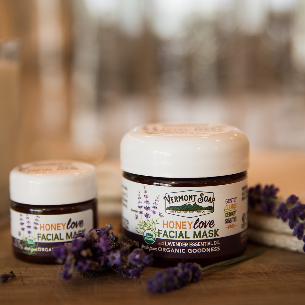 Vermont Soap - Sáp hữu cơ dưỡng da chống lão hóa - Green Gold Herbal, African Shea Butter, Honey Love Facial Mask | BigBuy360 - bigbuy360.vn