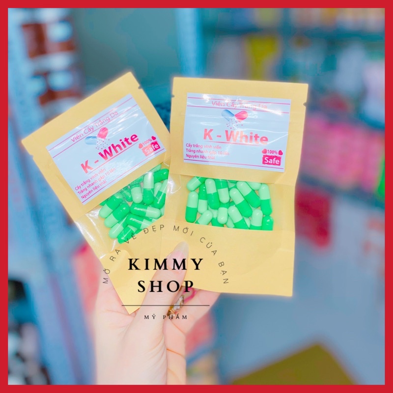 Lẻ 1 viên vitamin cấy trắng xanh