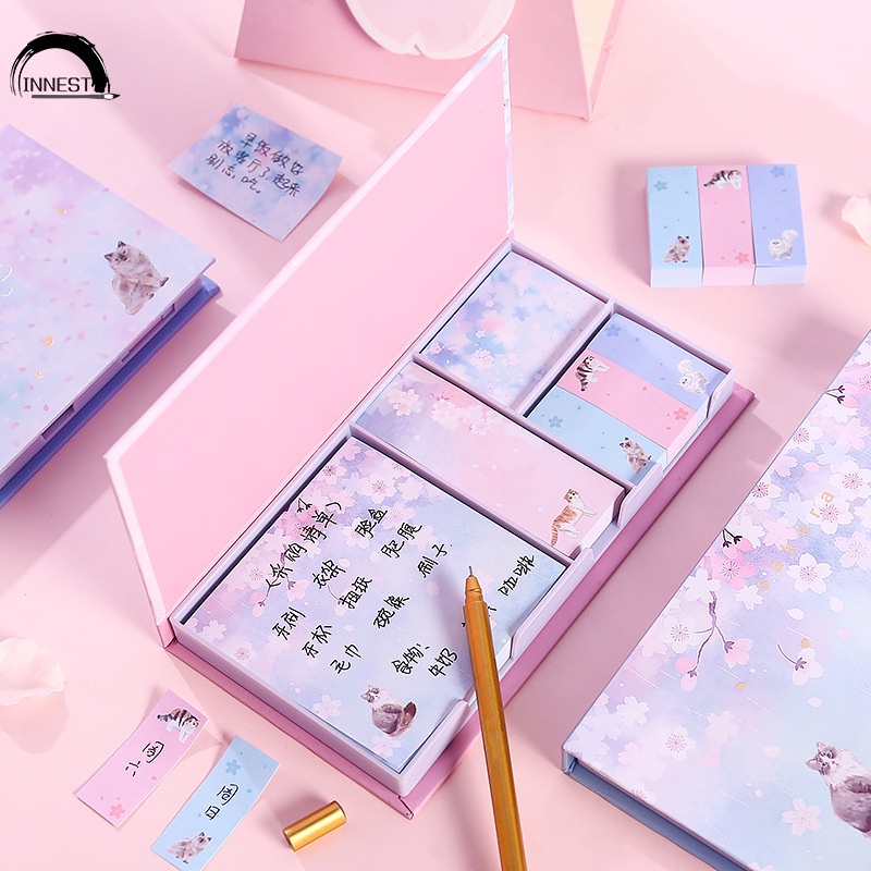 Set Giấy Ghi Chú 6 Trong Một Họa Tiết Bầu Trời Sao Tiện Dụng