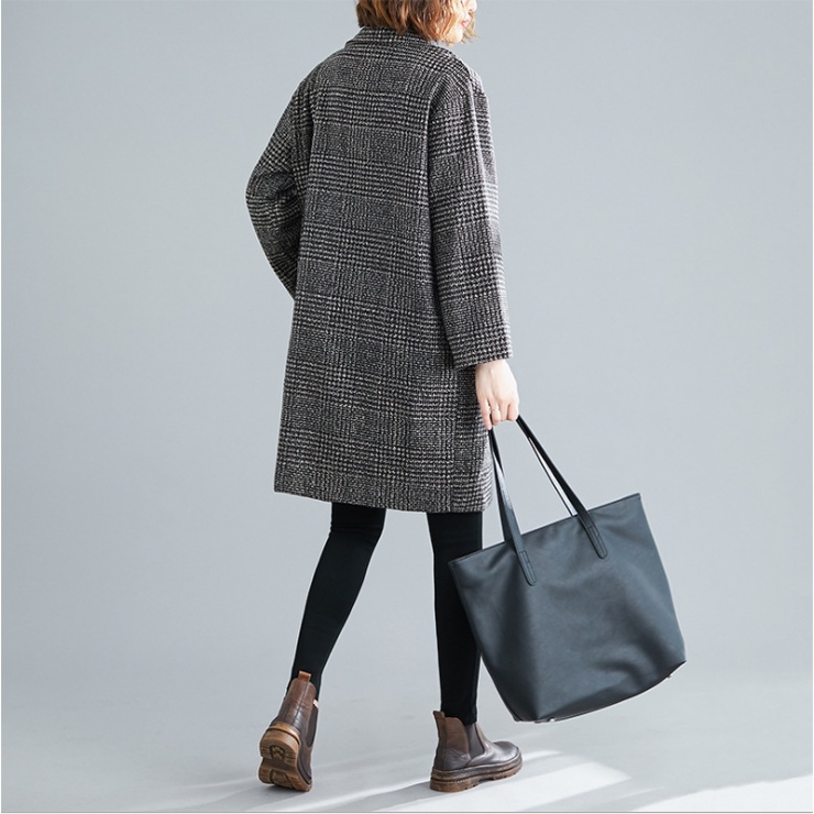 Áo khoác nữ dạ kẻ chần 2 lớp dáng dài và ngắn,  áo khoác nữ 2 lớp dạ kẻ dáng dài freesize dưới 56kg hot hit | BigBuy360 - bigbuy360.vn