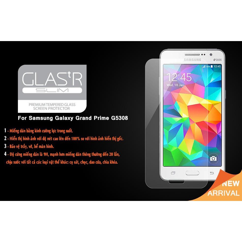 Miếng Dán Kính Cường Lực 2.5D Cho Samsung Galaxy Grand Prime - Glass
