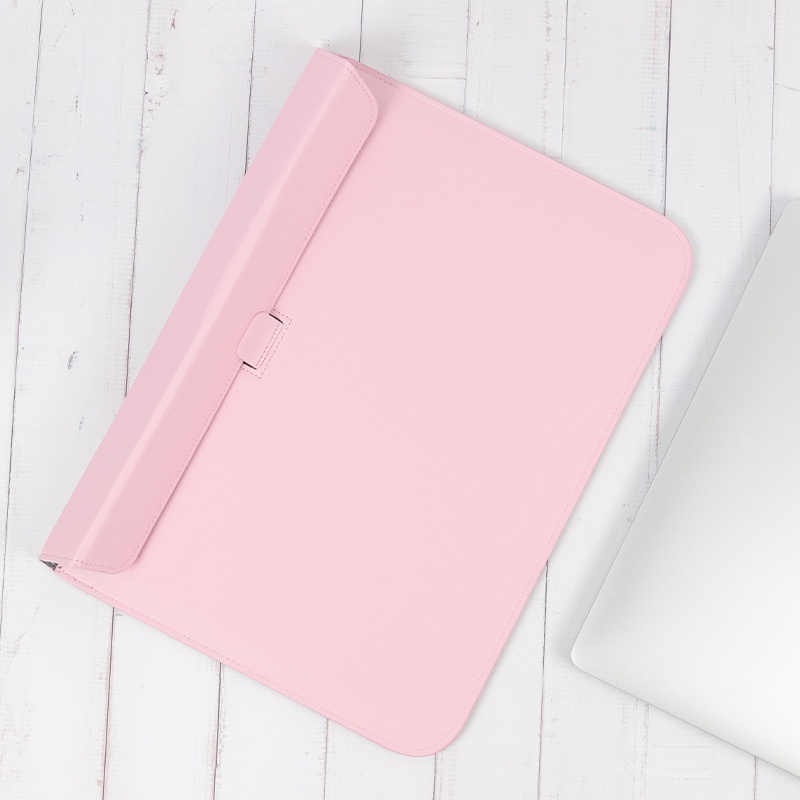 Túi đựng laptop bằng da pu chống sốc thích hợp cho Macbook 11 12 13 14 15 16 inch
