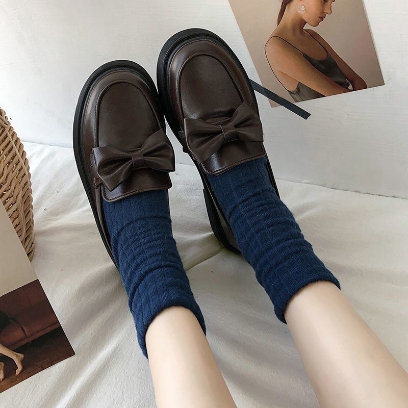 Giày oxford da ulzzang kiểu Anh phong cách retro