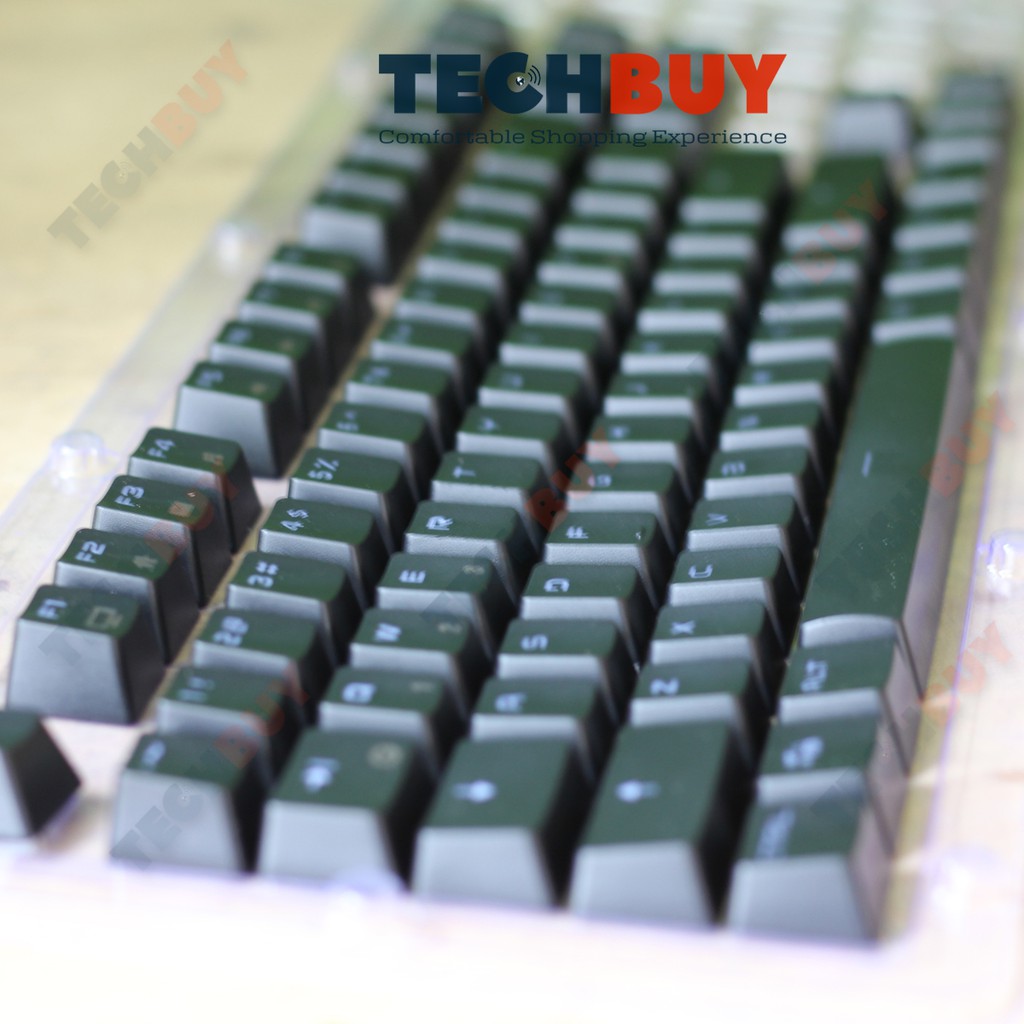 Set Keycap 87 Phím ABS Double Shot xuyên led, màu trắng, Dành cho bàn phím cơ I Set keycap 87 keys White Color