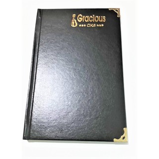 Sổ bìa da màu đen CK6 dày