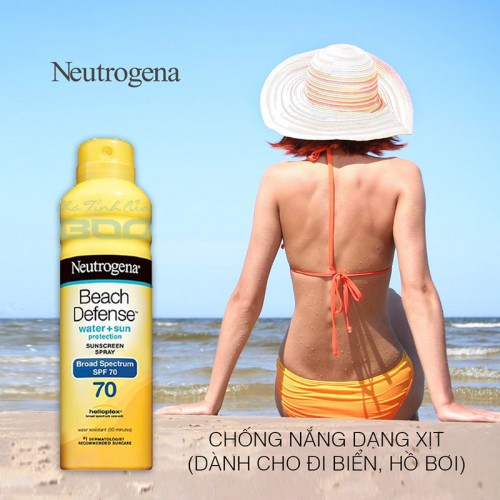 Kem chống nắng dạng xịt Neutrogena Beach Defense SPF 70+