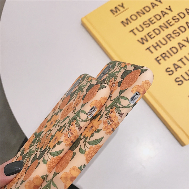 Ốp lưng iphone chống bẩn Hoa vàng vintage 6/6s/6plus/6splus/7/8/7plus/8plus/x/xs/xsmax/11/11promax - Awifi Case F6-4 | BigBuy360 - bigbuy360.vn