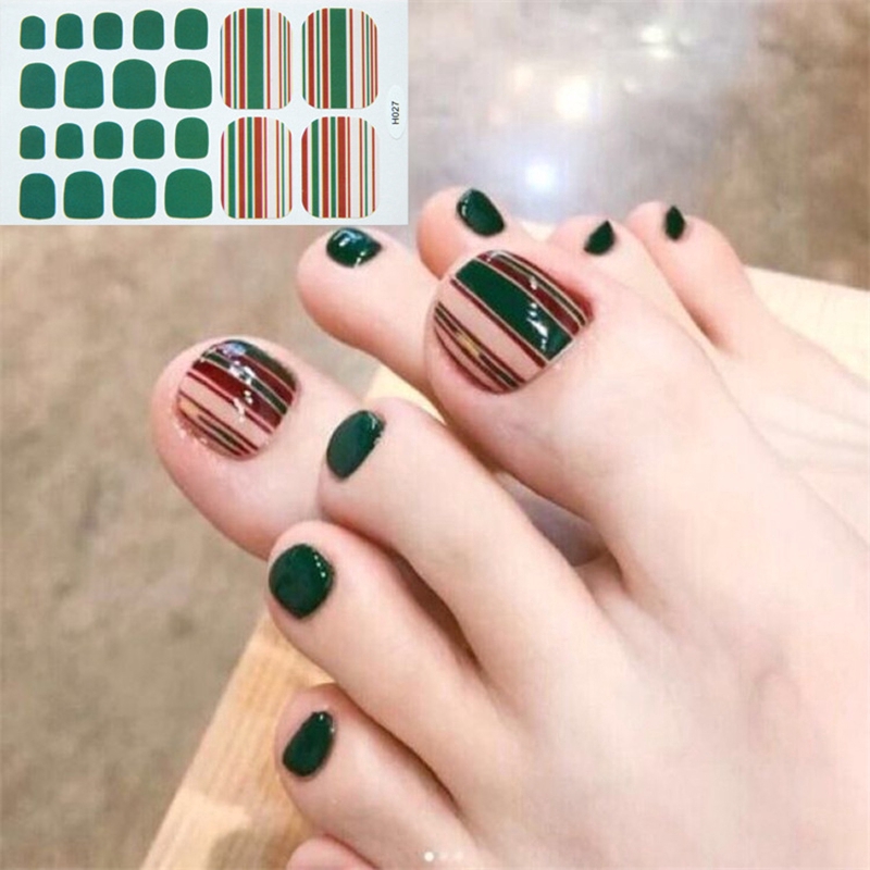Set 22 miếng dán trang trí móng nghệ thuật nhiều màu sắc đẹp mắt
