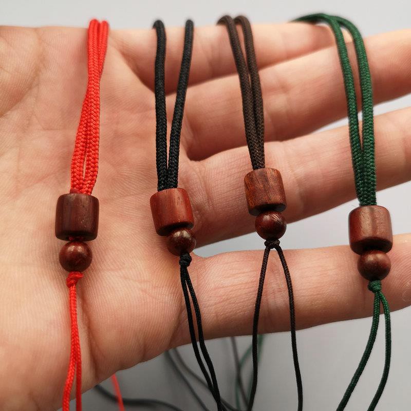 Phụ kiện dây đeo tay dệt hạt gỗ đàn hương đỏ thủ công boutique cho nam và nữ