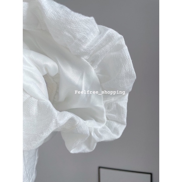 (Ảnh thật) Đầm Trắng Ngắn Hai Dây Trễ Vai Công Chúa Mặc Đi Tiệc, Đi Chơi, Kỷ Yếu (Hình Thật) D044