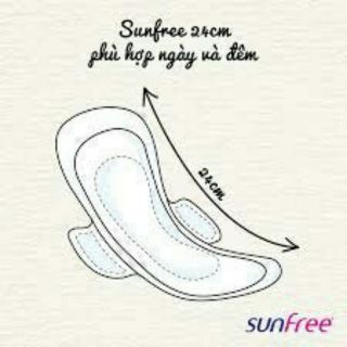 Combo 8 gói BVS Sunfree có cánh 24cm (64 miếng)