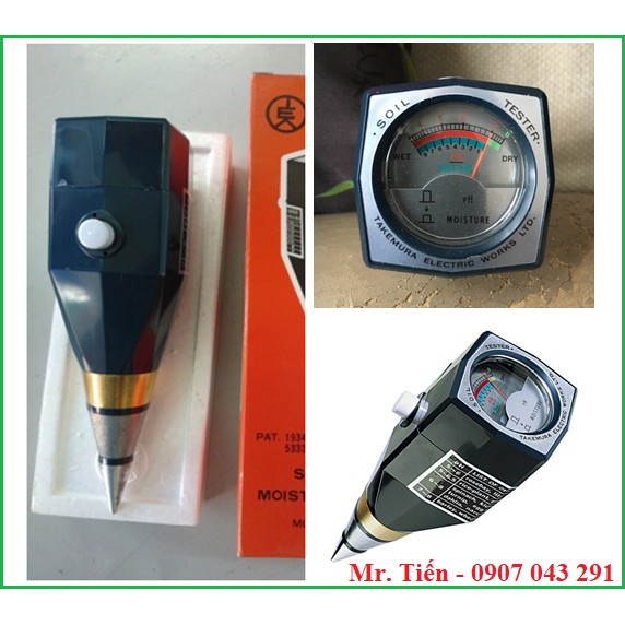 Máy đo pH và độ ẩm đất DM15 (Nhật Bản) bền, chính xác - Bảo hành 12 tháng