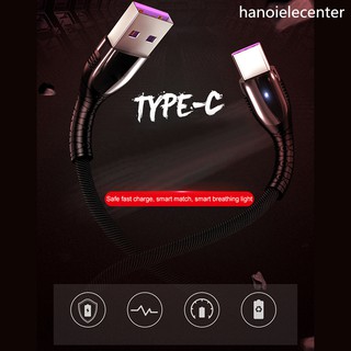 Dây cáp sạc dữ liệu nhanh 1.2m 5a cho iphone type-c micro usb android