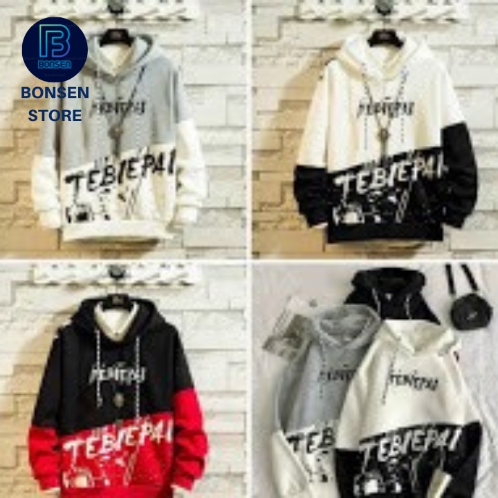 [ Mã THOISEN10 giảm 10K đơn từ 99k ] ÁO HOODIE NÓN UNISEX NAM NỮ VẢY SƠN TEBIEPAL AK012 - Bonsen Store | BigBuy360 - bigbuy360.vn