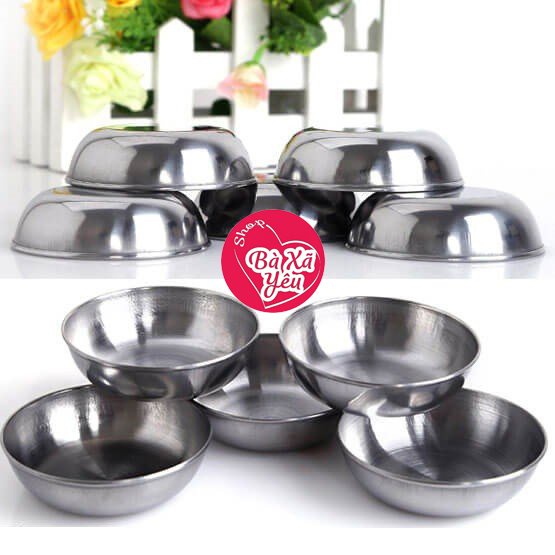 Combo 10 Chén Inox Làm Bánh Bèo - BX3501
