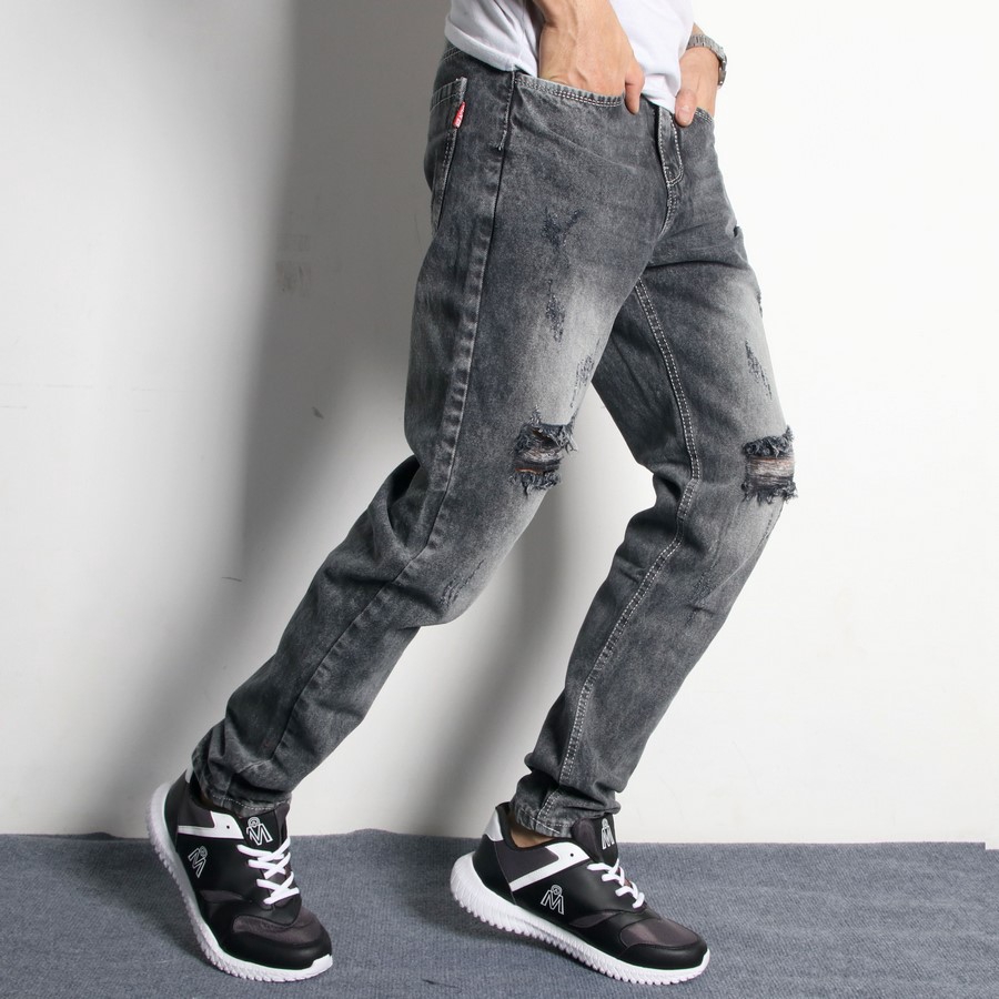 [Mã FAMALLT5 giảm 15% đơn 150K] Quần jean nam Q514 (Đen rách) MĐ | BigBuy360 - bigbuy360.vn