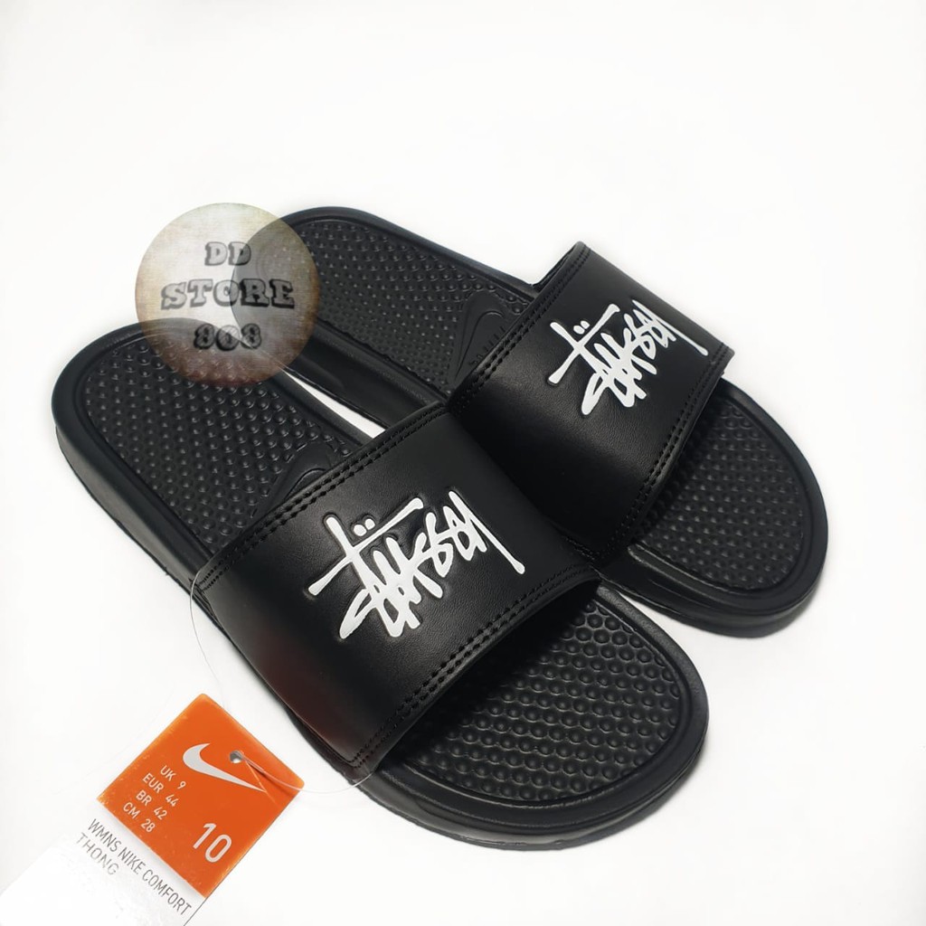 Giày Sandal Nike Benassi Swosh Fullwhite Ceklist Gold