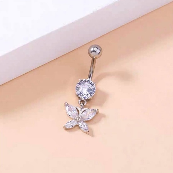 khuyên rốn hình bướm khuyên đẹp đính đá lấp lánh