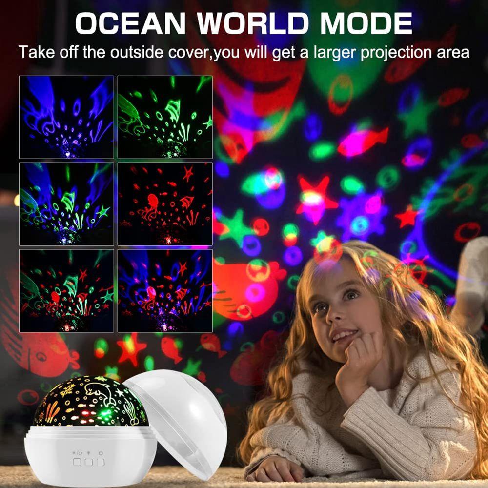 YIYU Đèn Chiếu Sao Biển Có Điều Khiển Từ Xa Độc Đáo