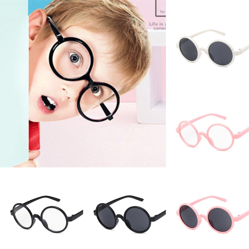 Kính mát gọng tròn đơn giản cho trẻ em
