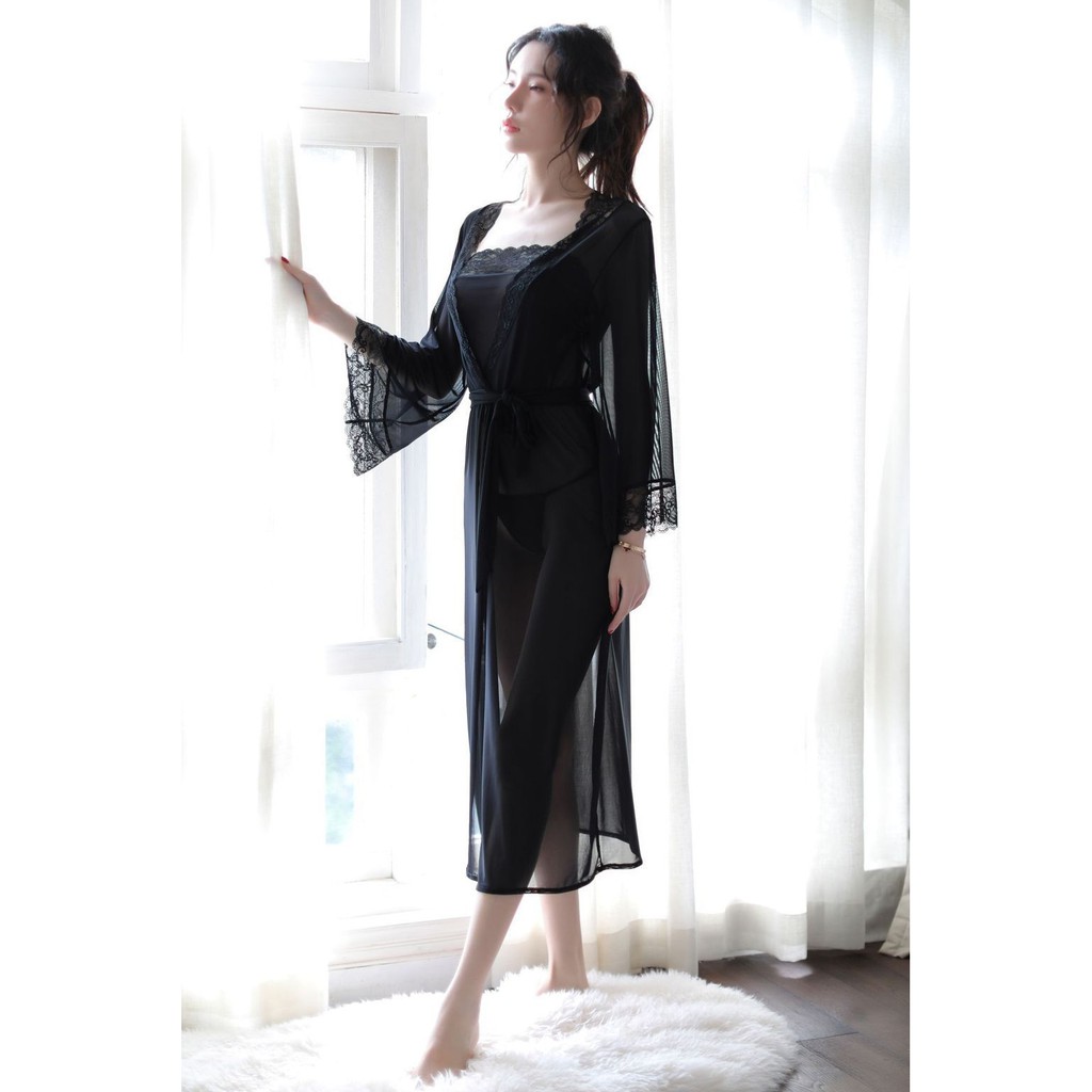 Set Đồ Ngủ Cosplay Cổ Trang Võ Tắc Thiên Phiên Bản Màu Đen Costume Sexy | BigBuy360 - bigbuy360.vn