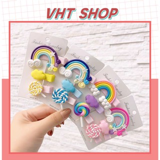 Kẹp tóc cho bé bộ 3 chiếc xinh xắn dễ thương thời trang Hàn Quốc P49 - VHT SHOP