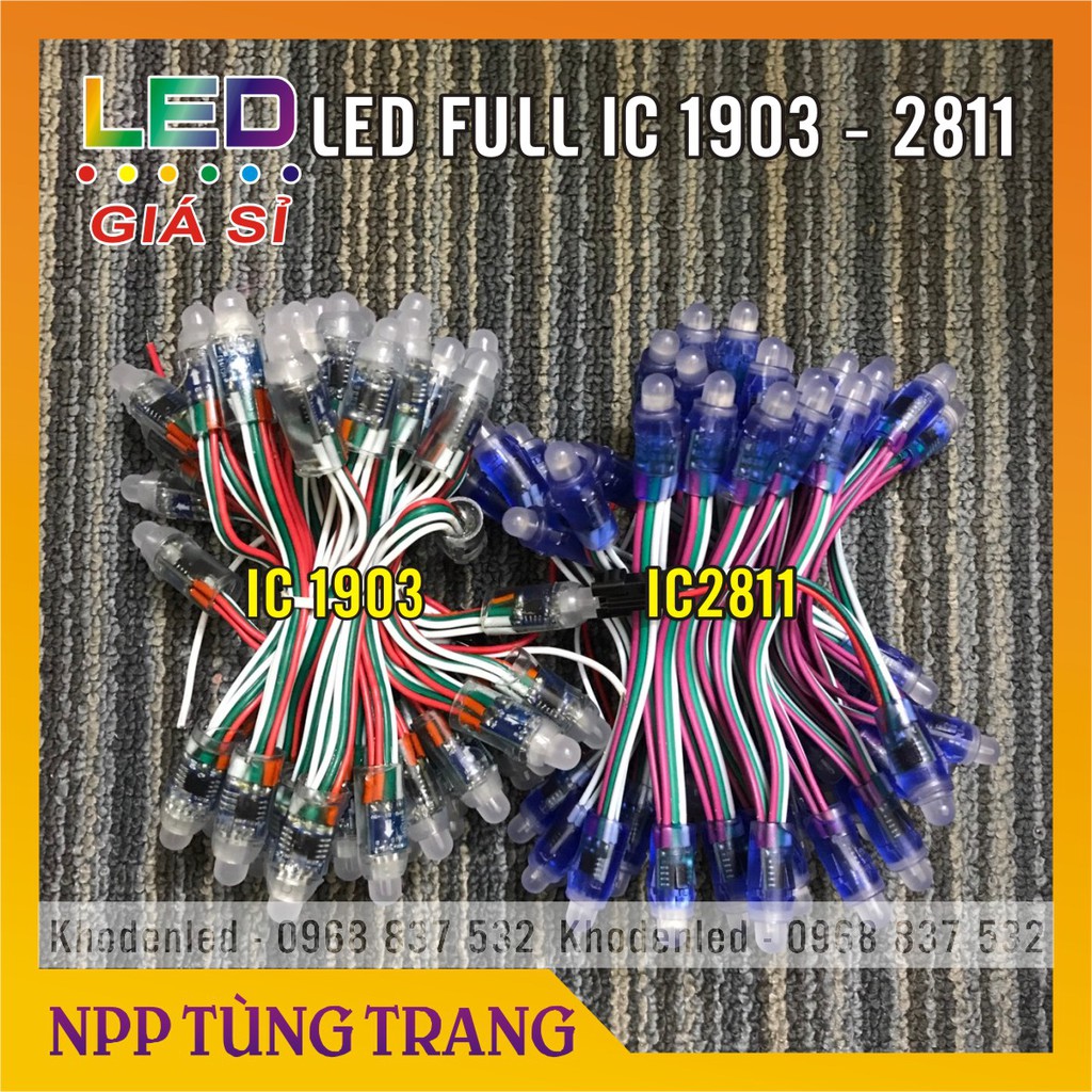 Đèn Led full IC 1903 - 2811 dây 50 bóng điện áp 5V