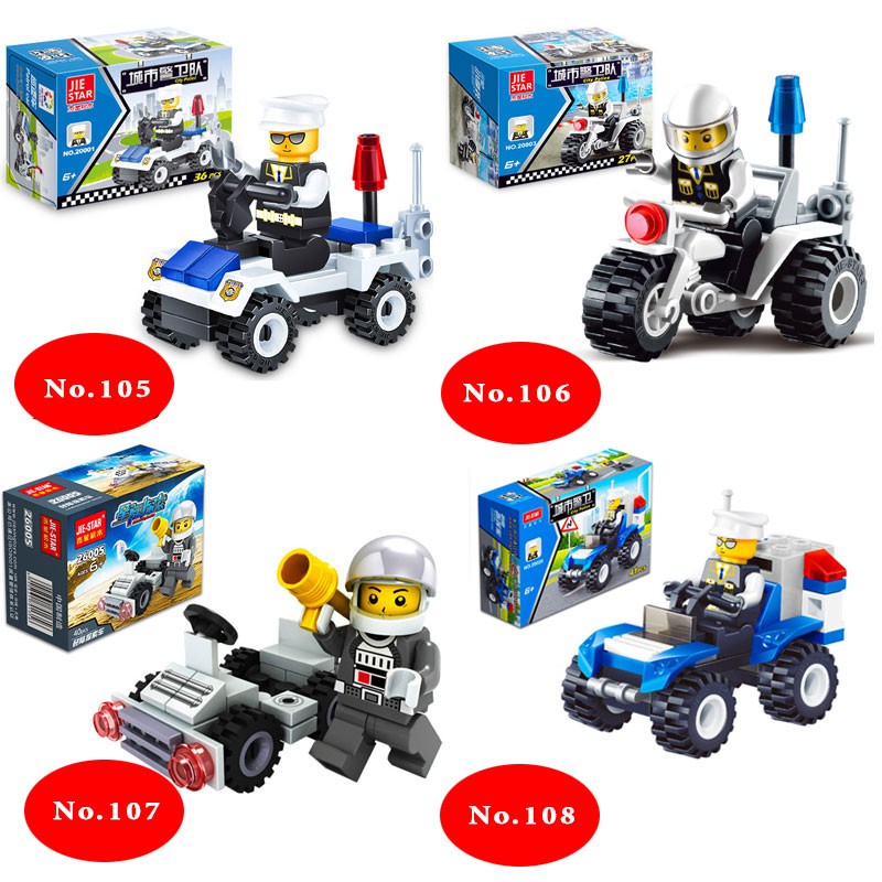 Đồ chơi lắp ghép các loại xe và thú Mini Lego Style