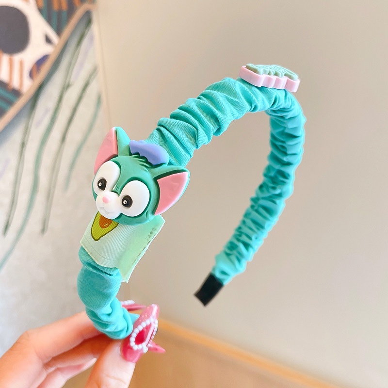 Bờm tóc cho bé bọc vải nhiều màu sắc hình thú dễ thương BT21