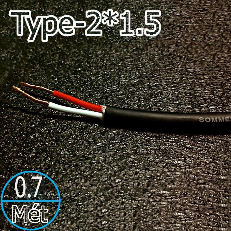 Dây loa SOMMER 2 lõi-234 sợi 2x1.5mm OFC 18AWG SP225 ( 7 mét )