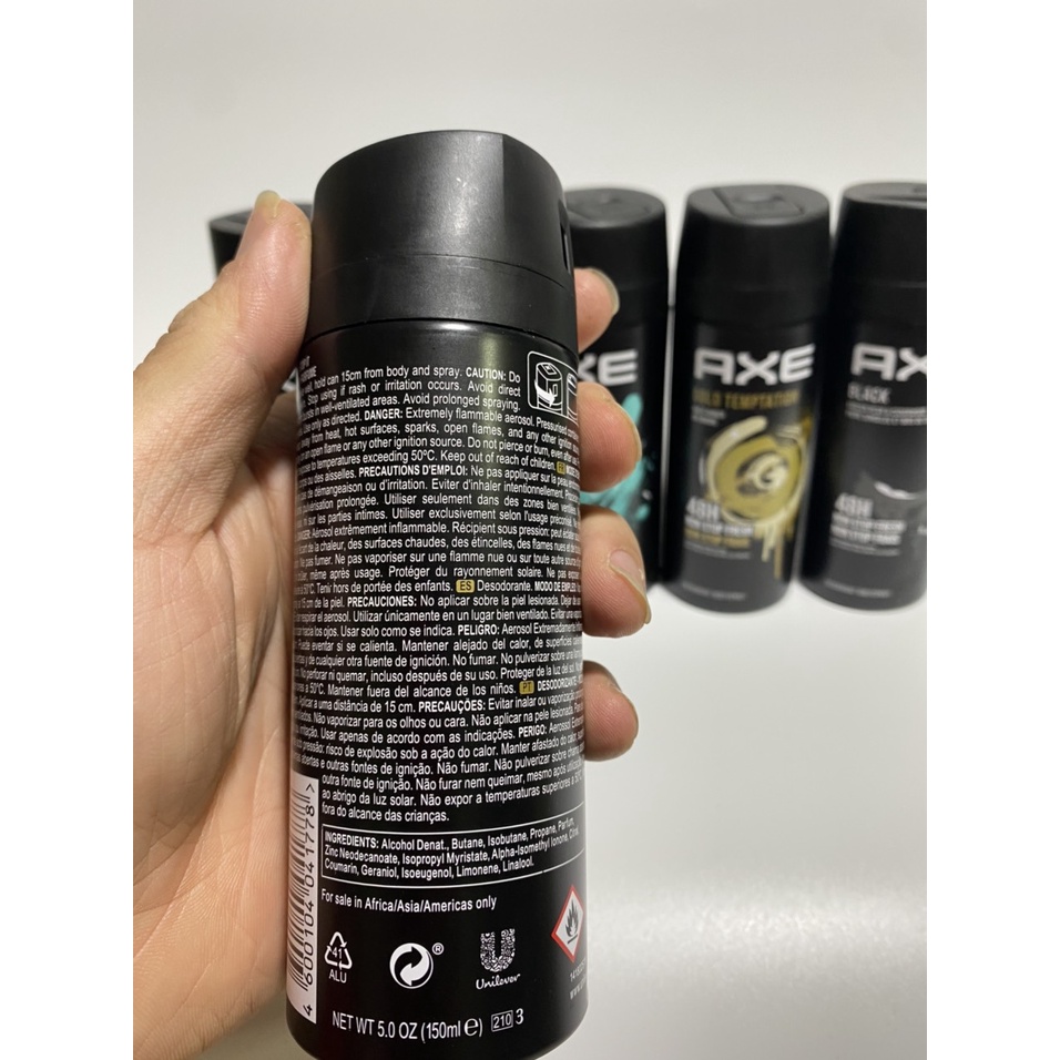 Xịt khử mùi toàn thân Nam-Men AXE 150ml--Mỹ